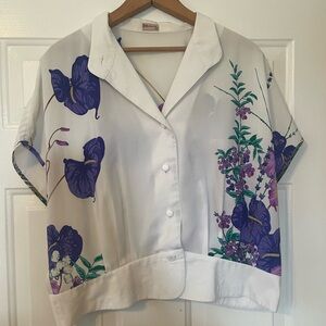 Vintage floral blouse
